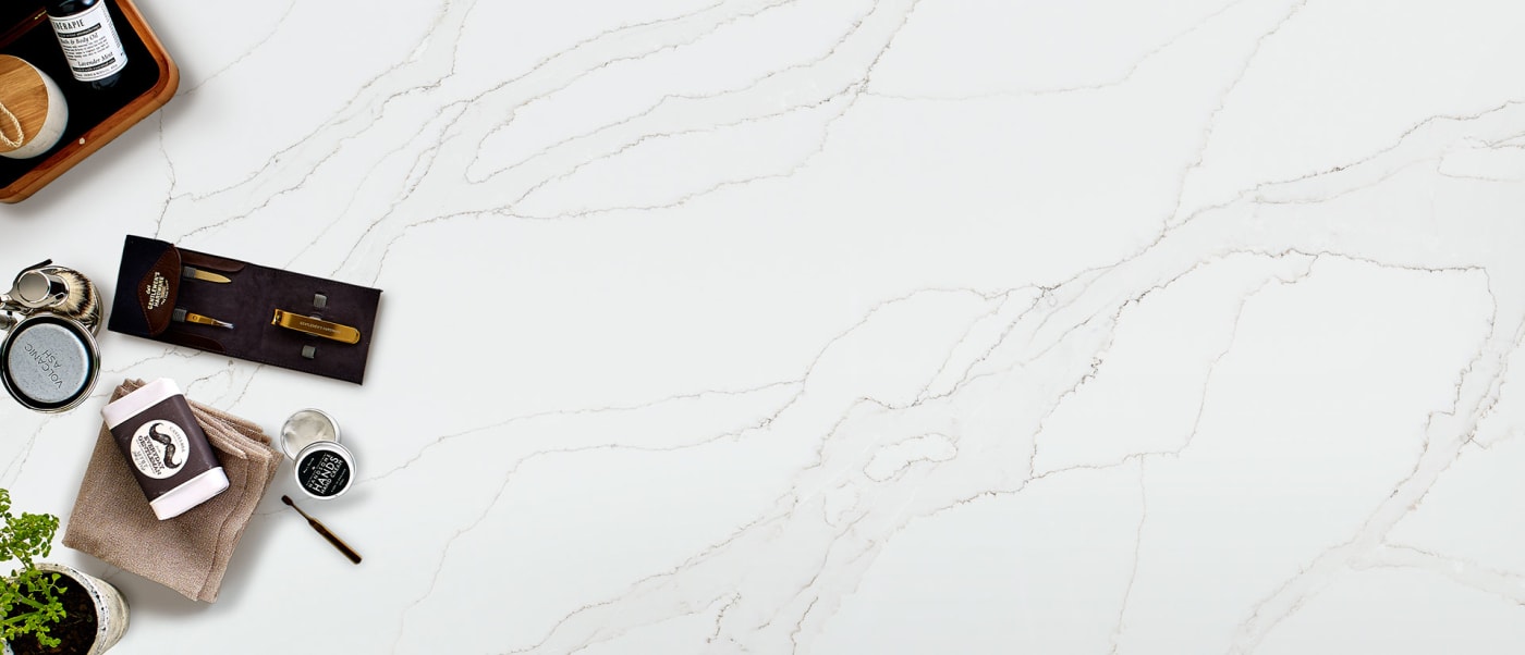 Calacatta Izaro Quartz Countertop with a Culinary Vignette