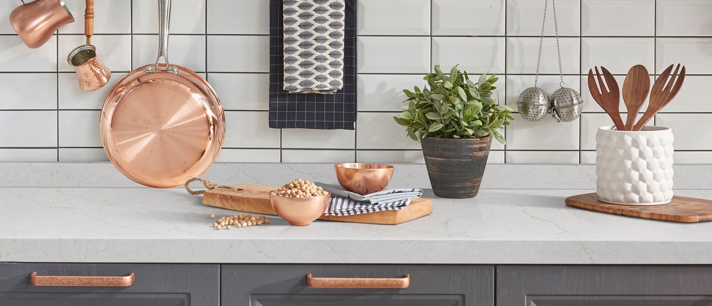 Calacatta Karmelo Quartz Countertop kitchen