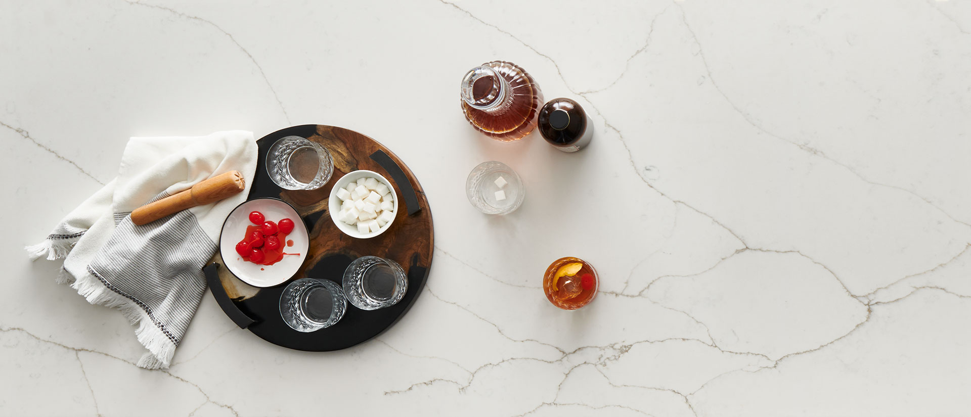 Calacatta Prado Quartz Countertop Sample