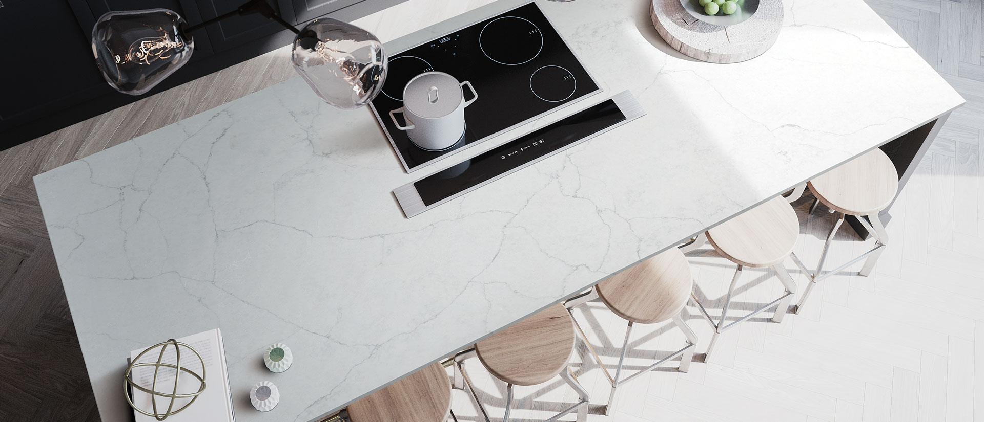 Calacatta Monaco Quartz Countertop kitchen