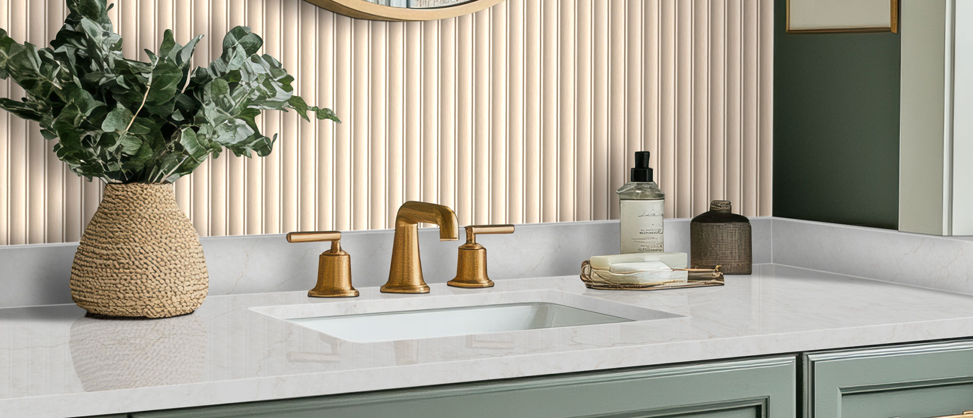 Calacatta Miraggio Cove Quartz Countertop