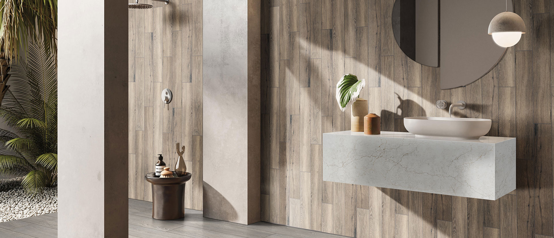 Calacatta Miraggio Cove Quartz Countertop in Bathroom