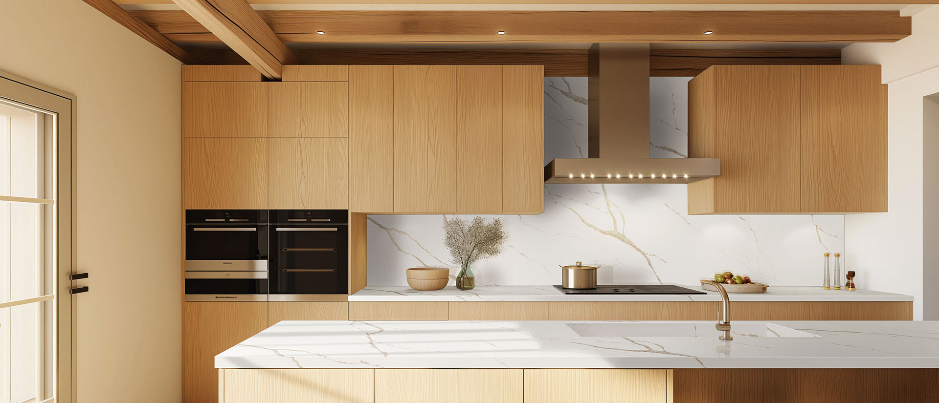 Calacatta Laza Oro Quartz Countertop RS G