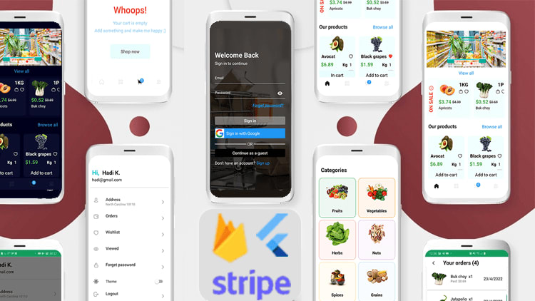 Grocery App - Flutter Course cover