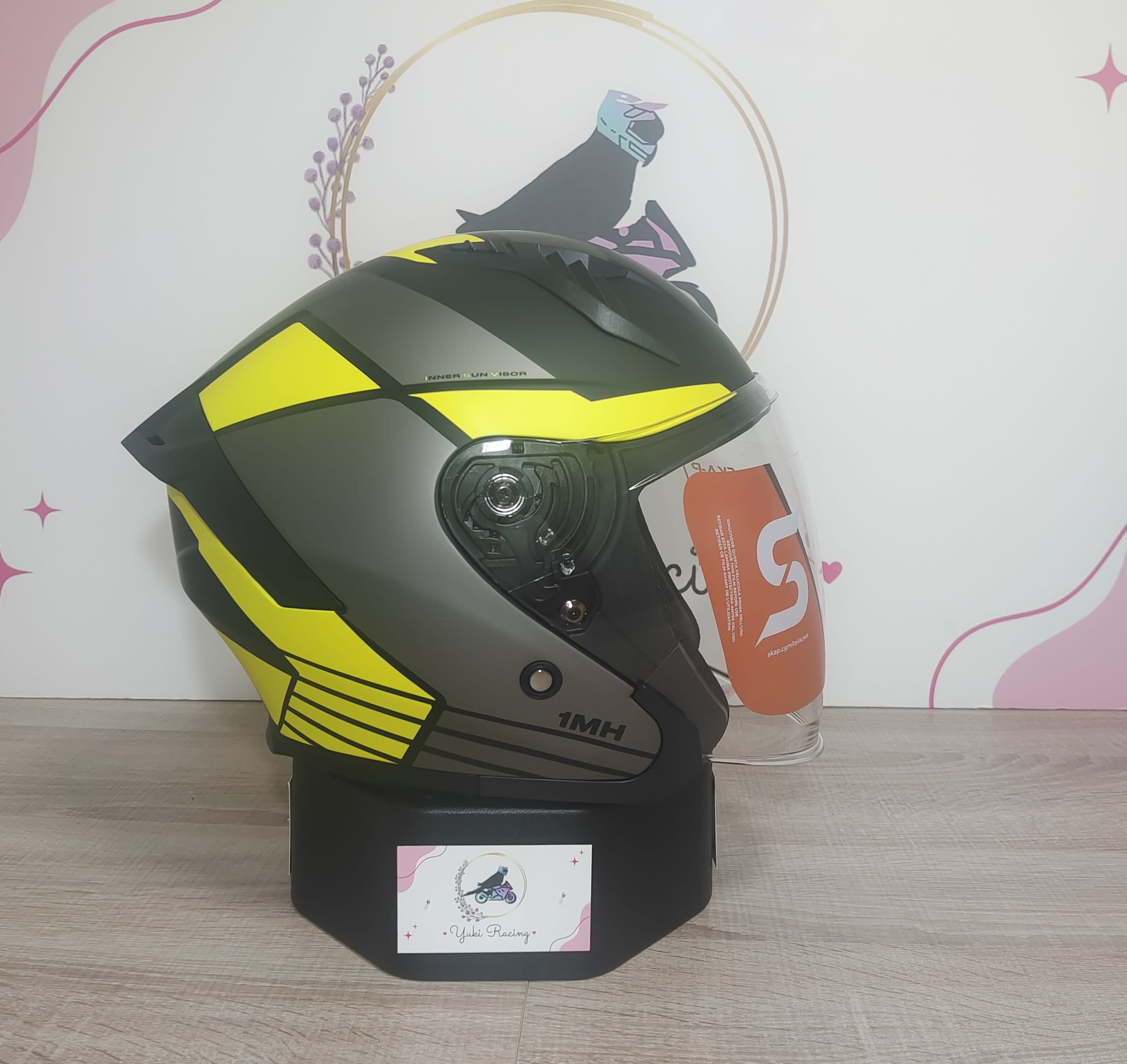 1 MHG Jedi Sport Negro Amarillo Flou mate - 1