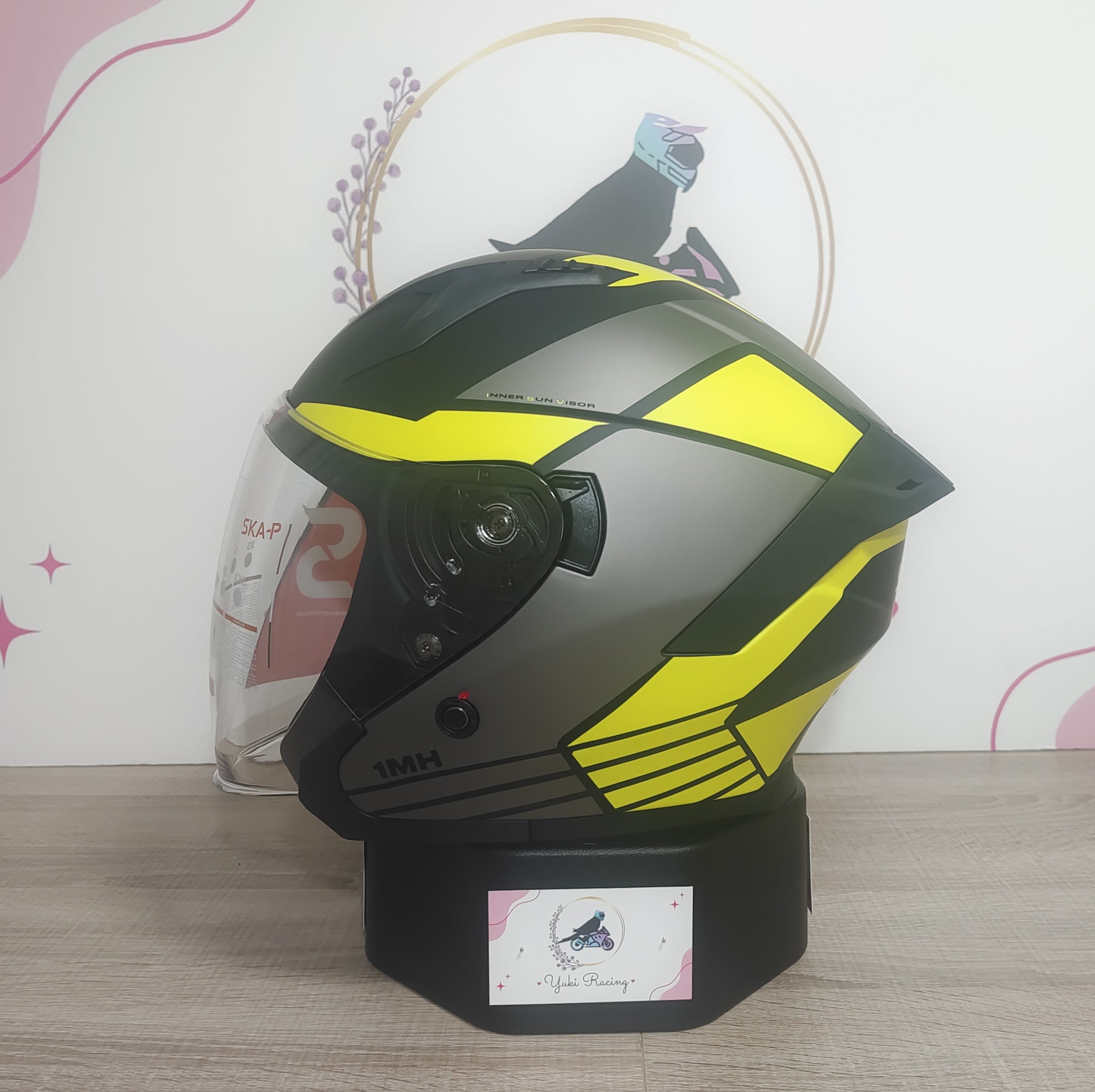 1 MHG Jedi Sport Negro Amarillo Flou mate - 3