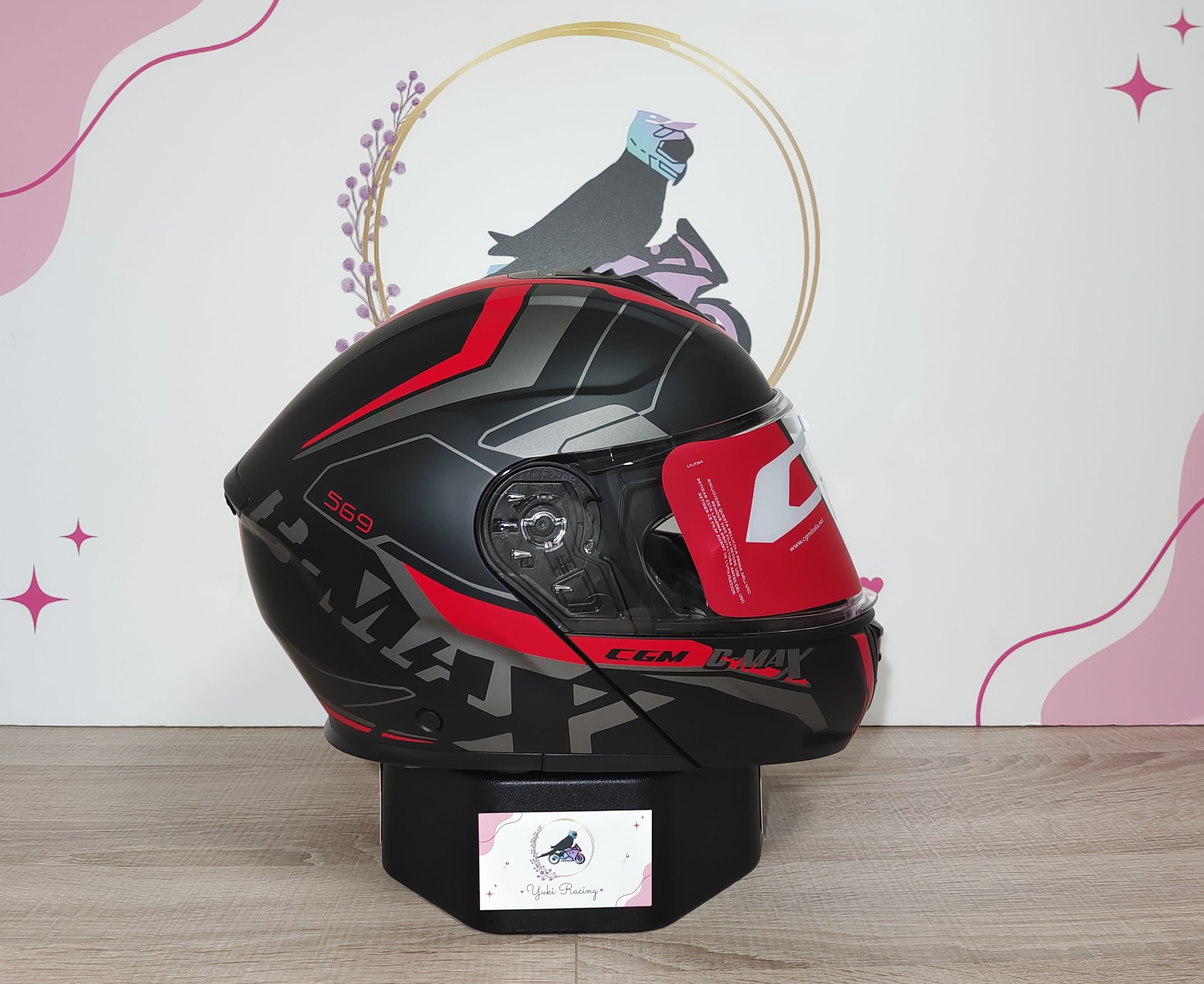 569G C-Max City Negro Rojo - 1