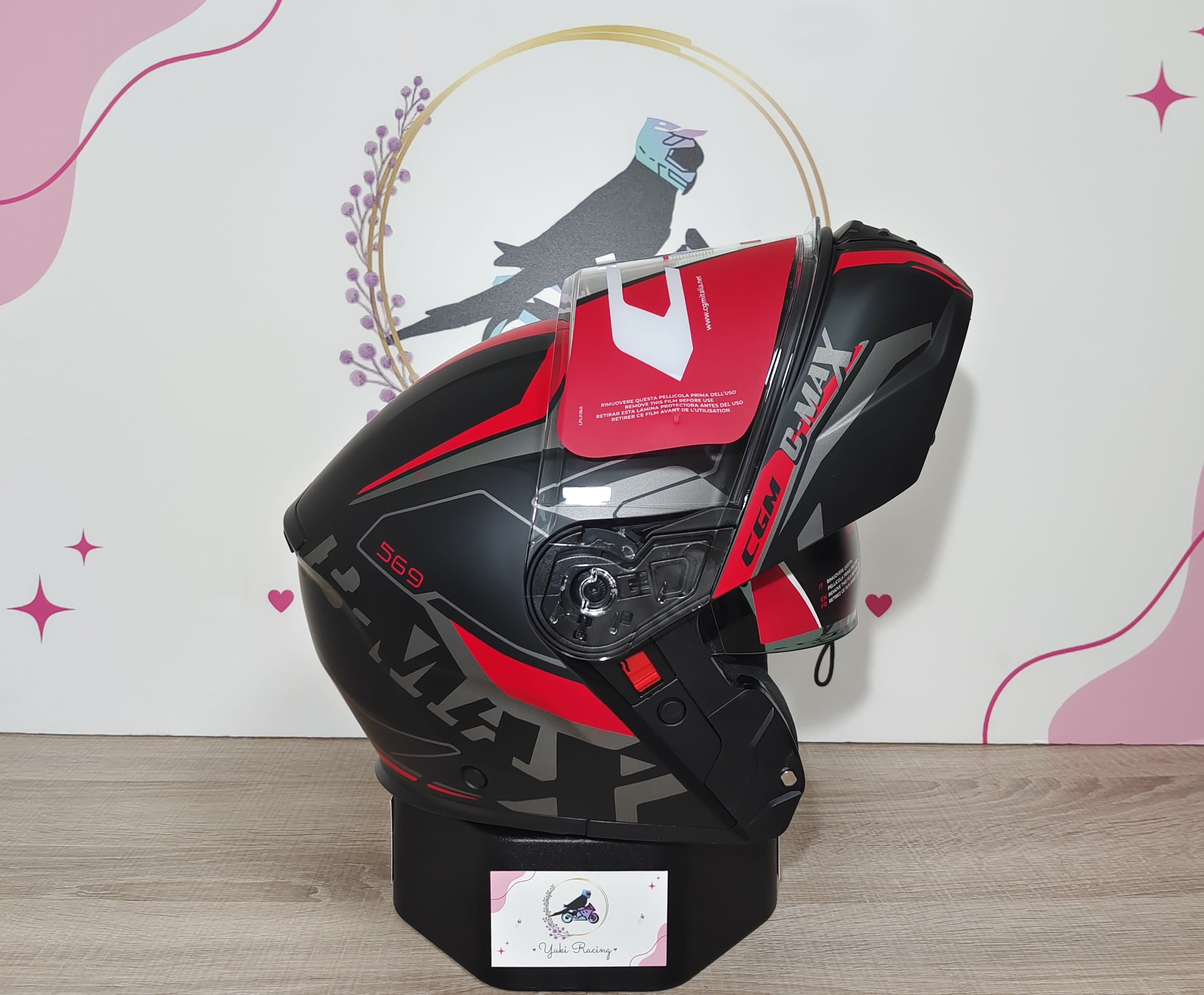 569G C-Max City Negro Rojo - 2
