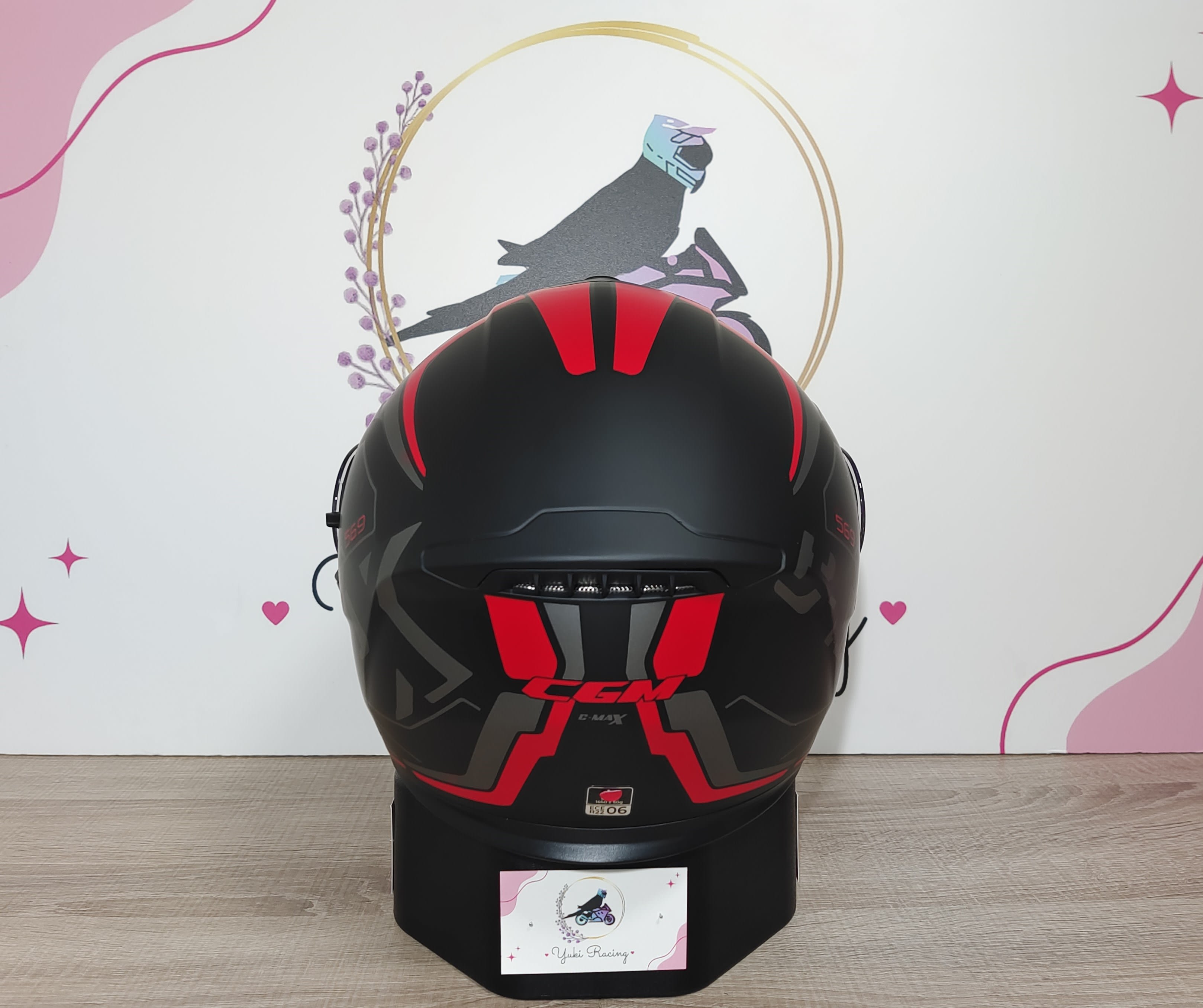 569G C-Max City Negro Rojo - 5