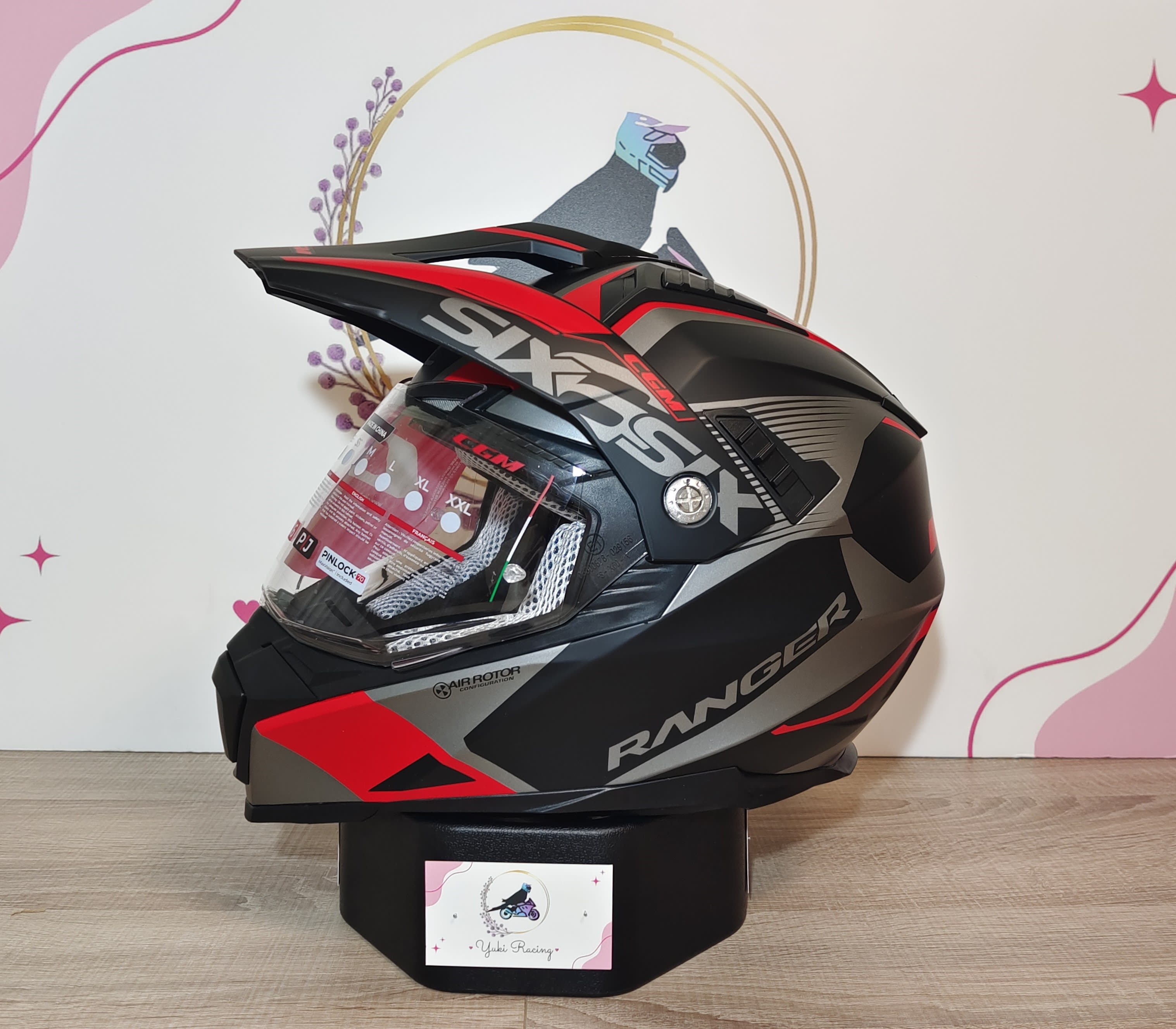 666G Twin Ranger Negro Rojo - 3
