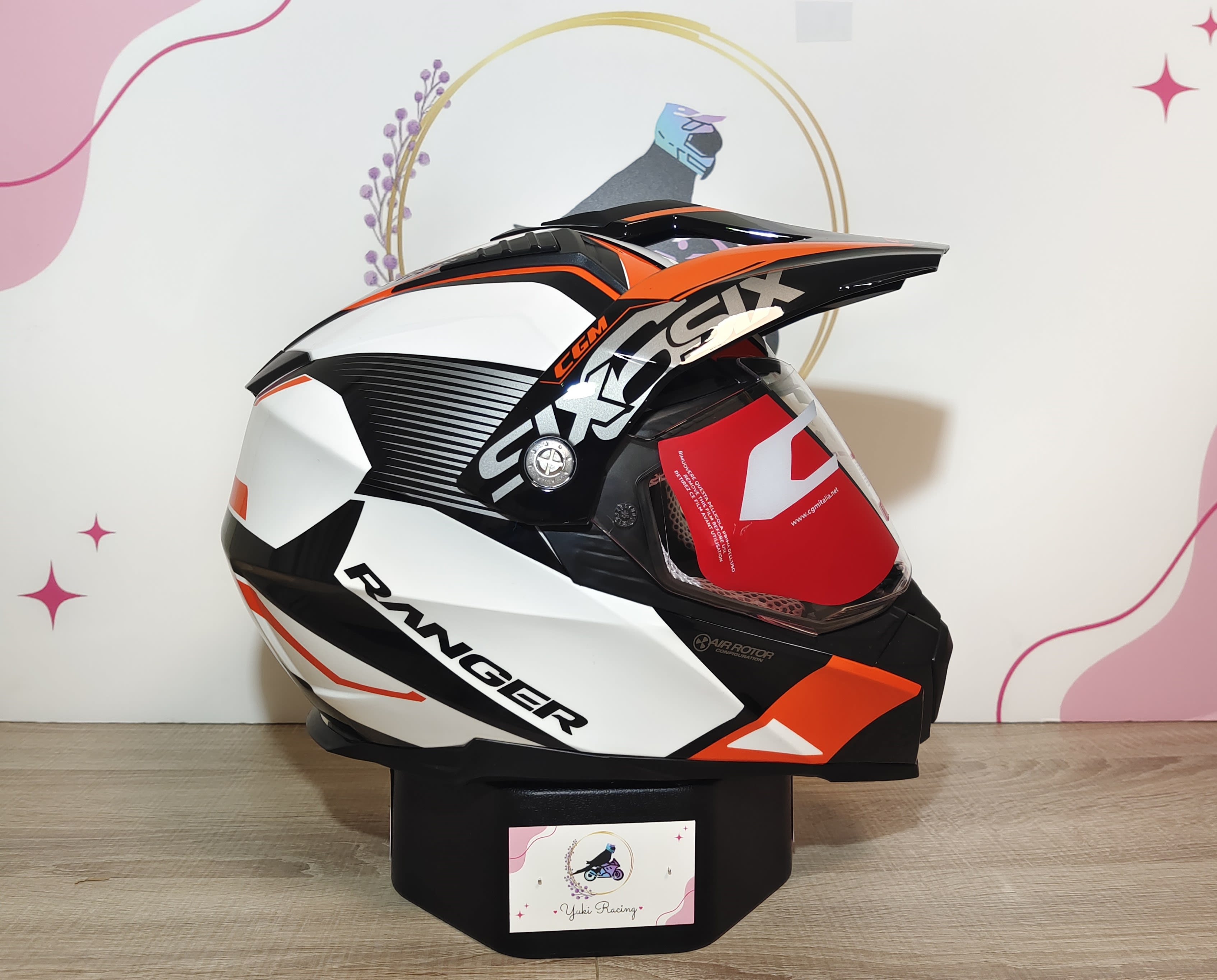 666G Twin Ranger Blanco Naranja - 1