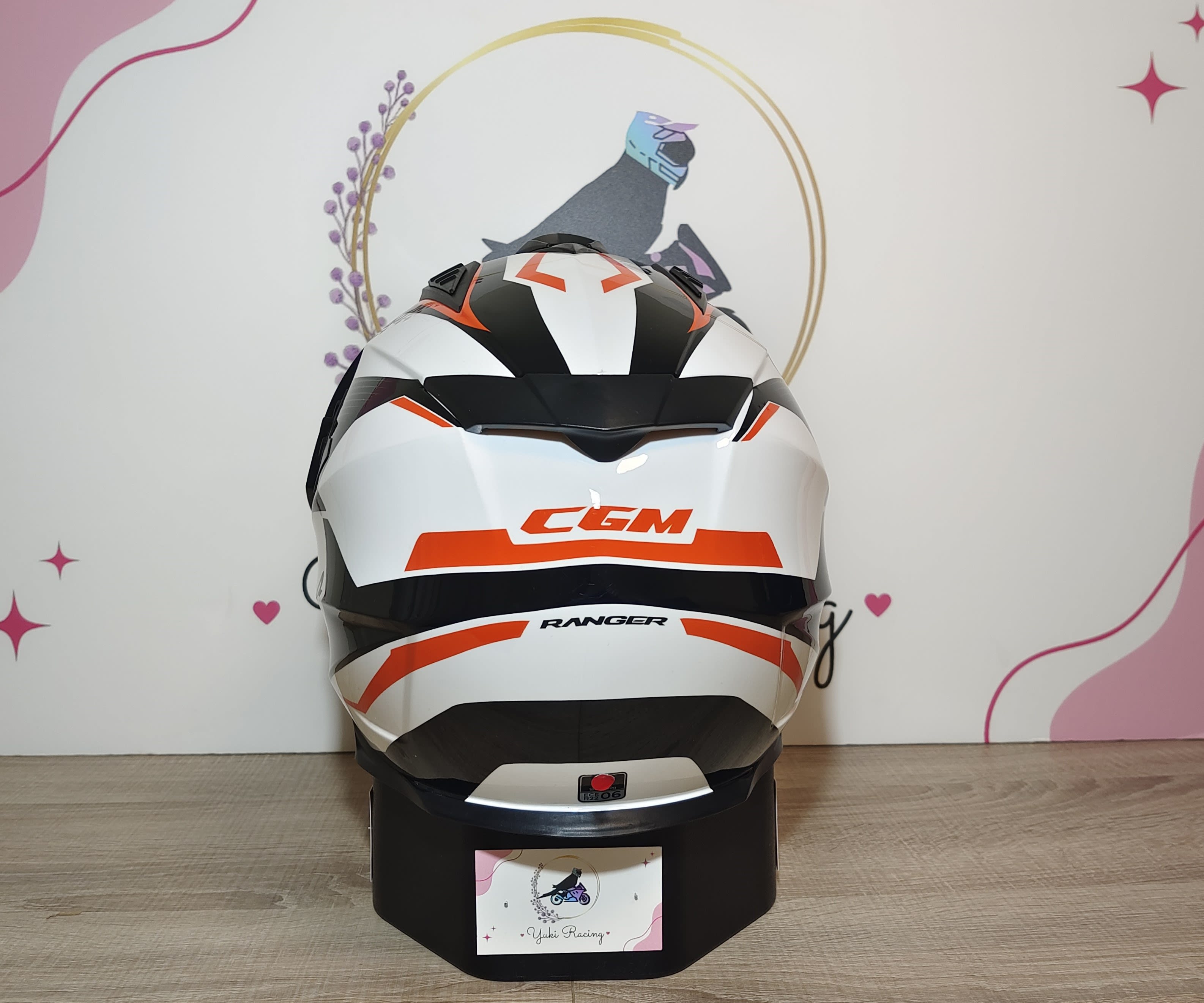 666G Twin Ranger Blanco Naranja - 4