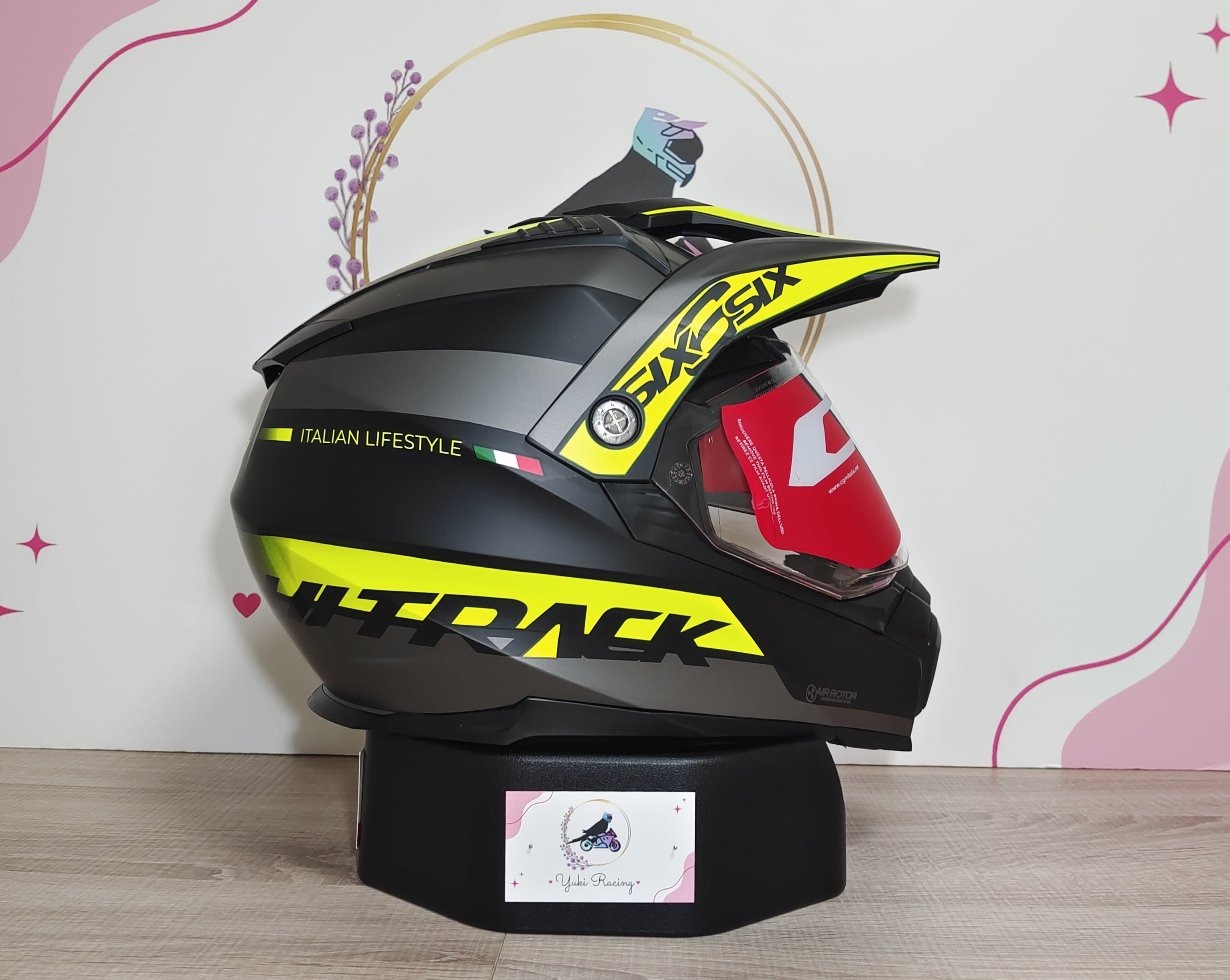 666S Twin Hitrack Negro Amarillo - 1