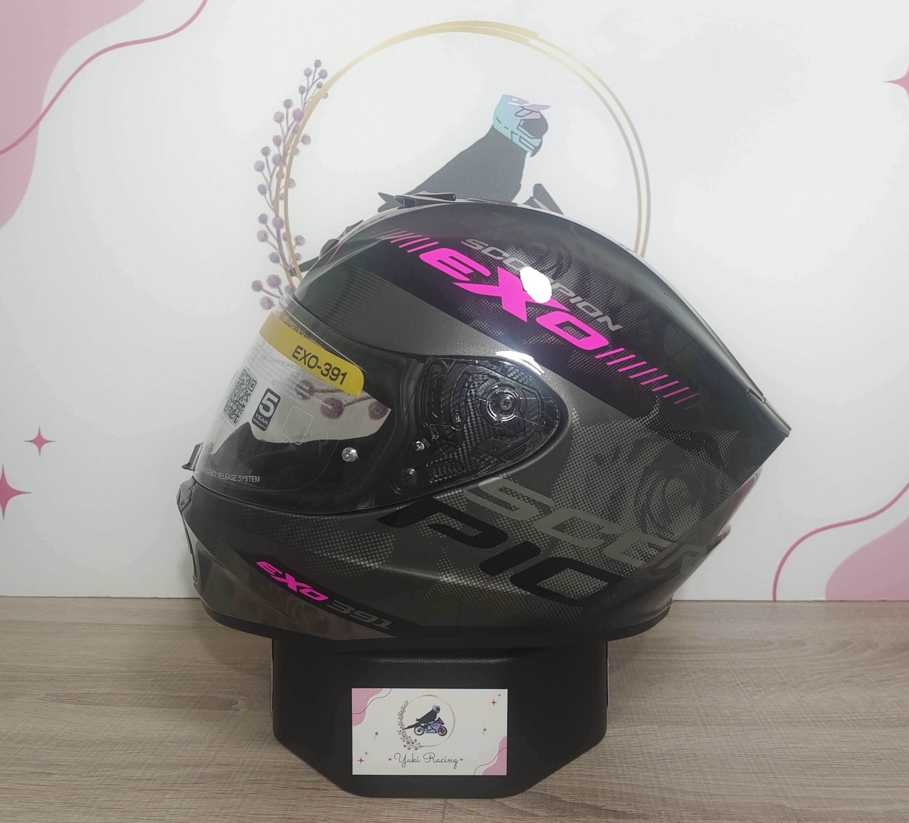 Exo-391 Ava Negro Rosa Brillo - 3