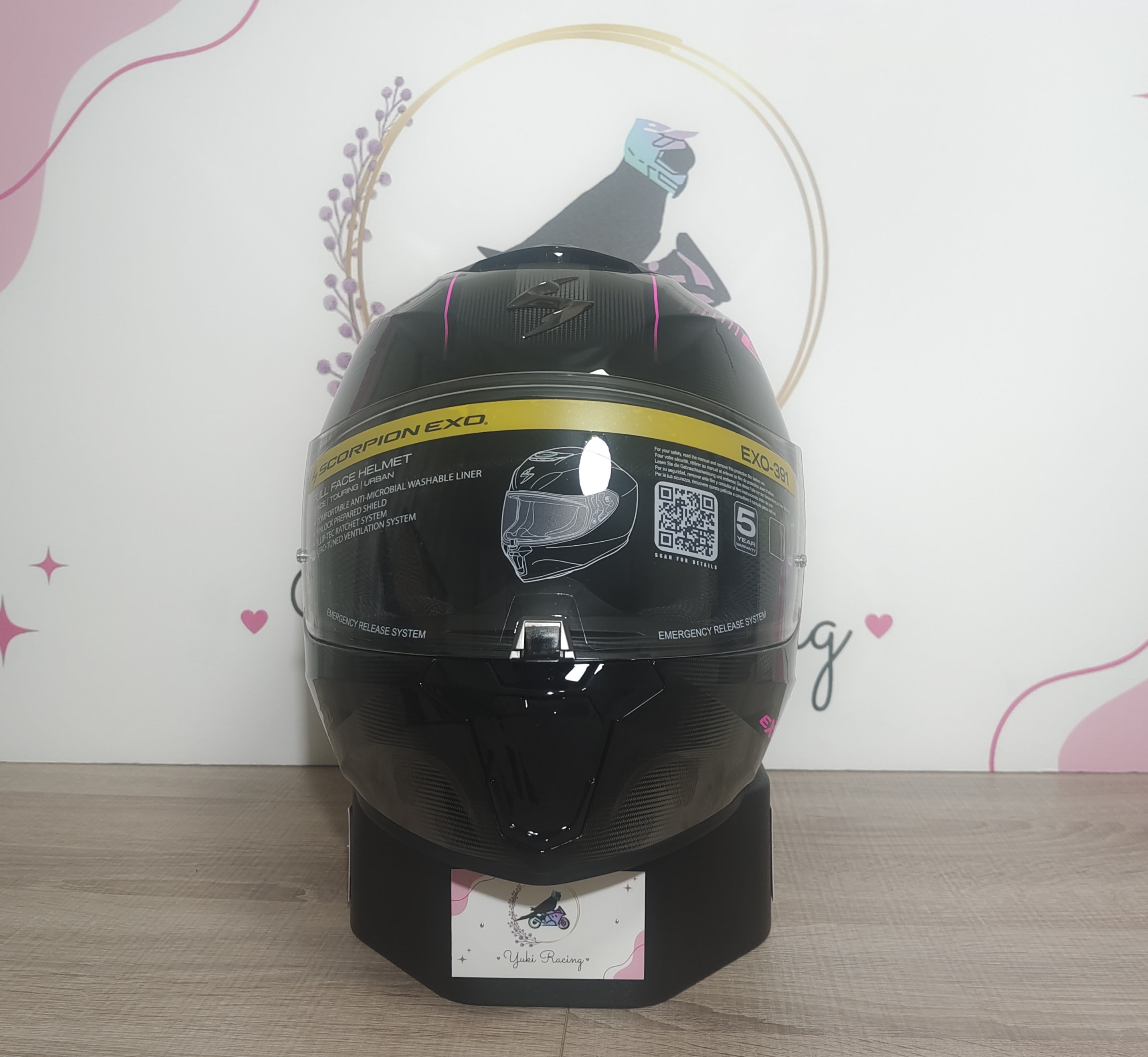Exo-391 Ava Negro Rosa Brillo - 2