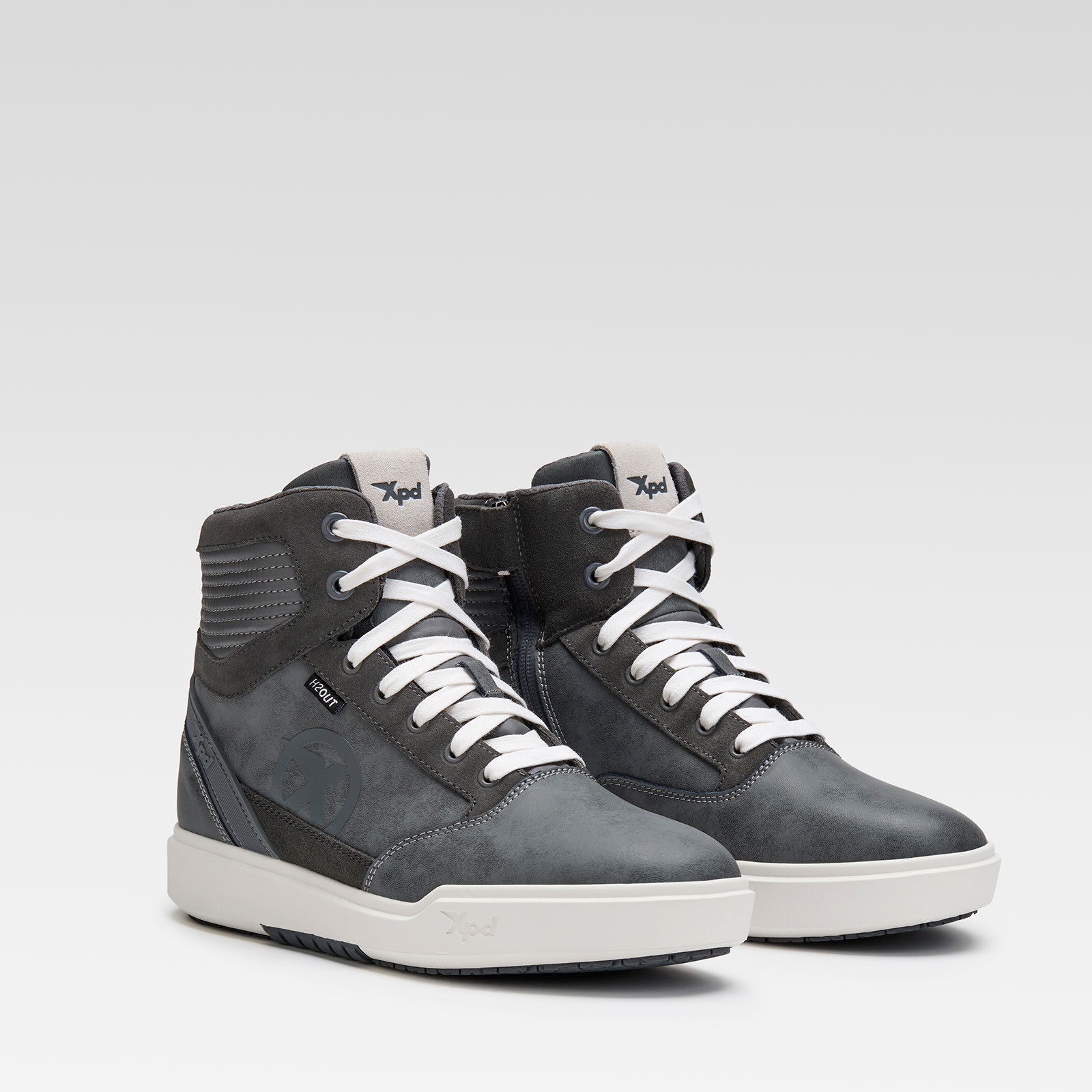 Botas XPD Moto Way H2Out Gris Blanco - 1