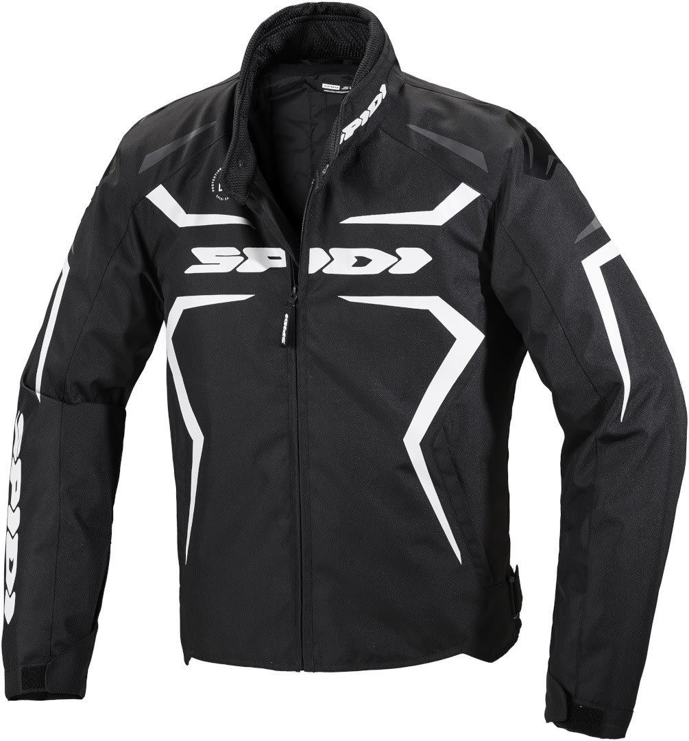 Chaqueta Spidi Sportmaster H2Out Negro Blanco - 1