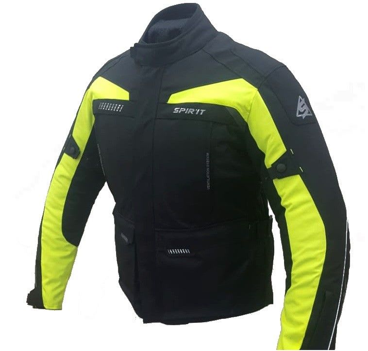 Chaqueta Spirit Alpes Tricapa Negro Amarillo Flúor - 1