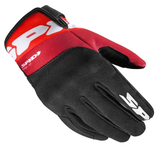 Guantes Spidi Flash-KP Hombre Negro Rojo - 1