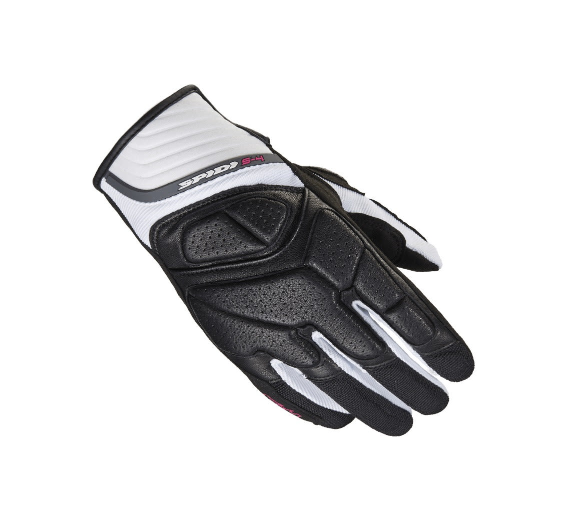 Guantes Spidi S-4 Lady Negro Blanco - 1