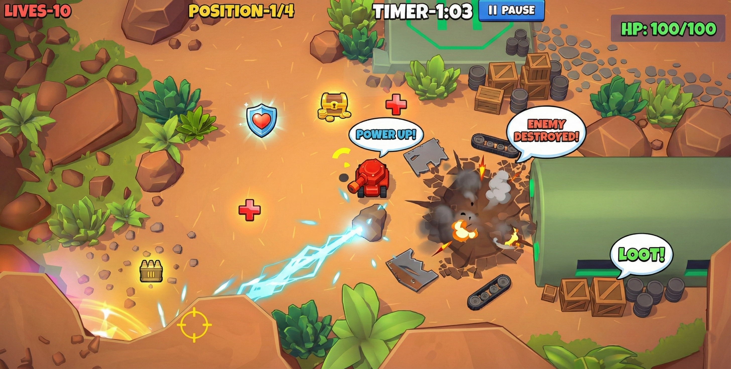 Tank Arena Multiplayer screenshot 2
