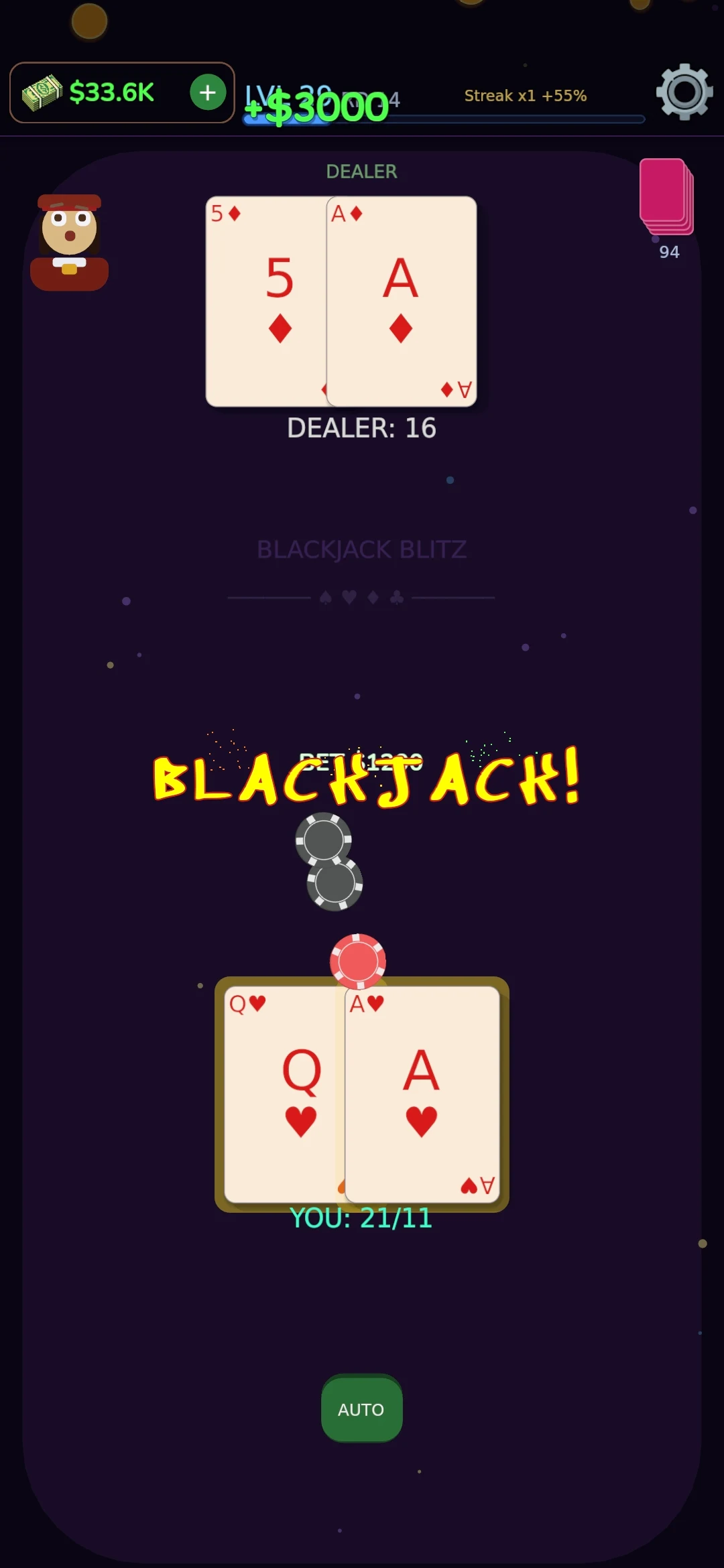 BlackJack Blitz screenshot 2