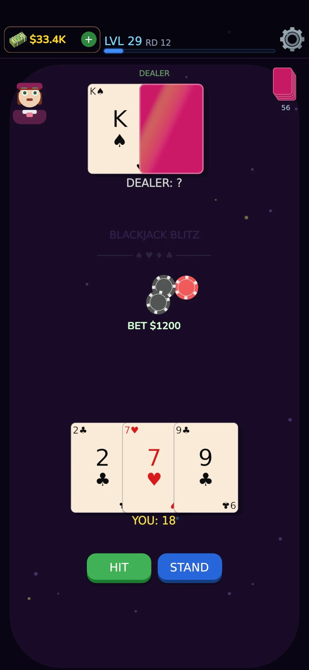 BlackJack Blitz screenshot 3