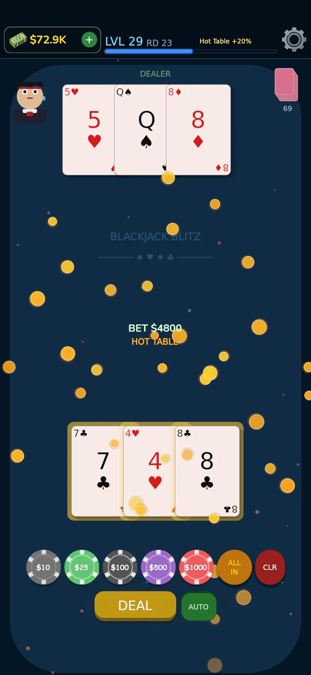 BlackJack Blitz screenshot 4