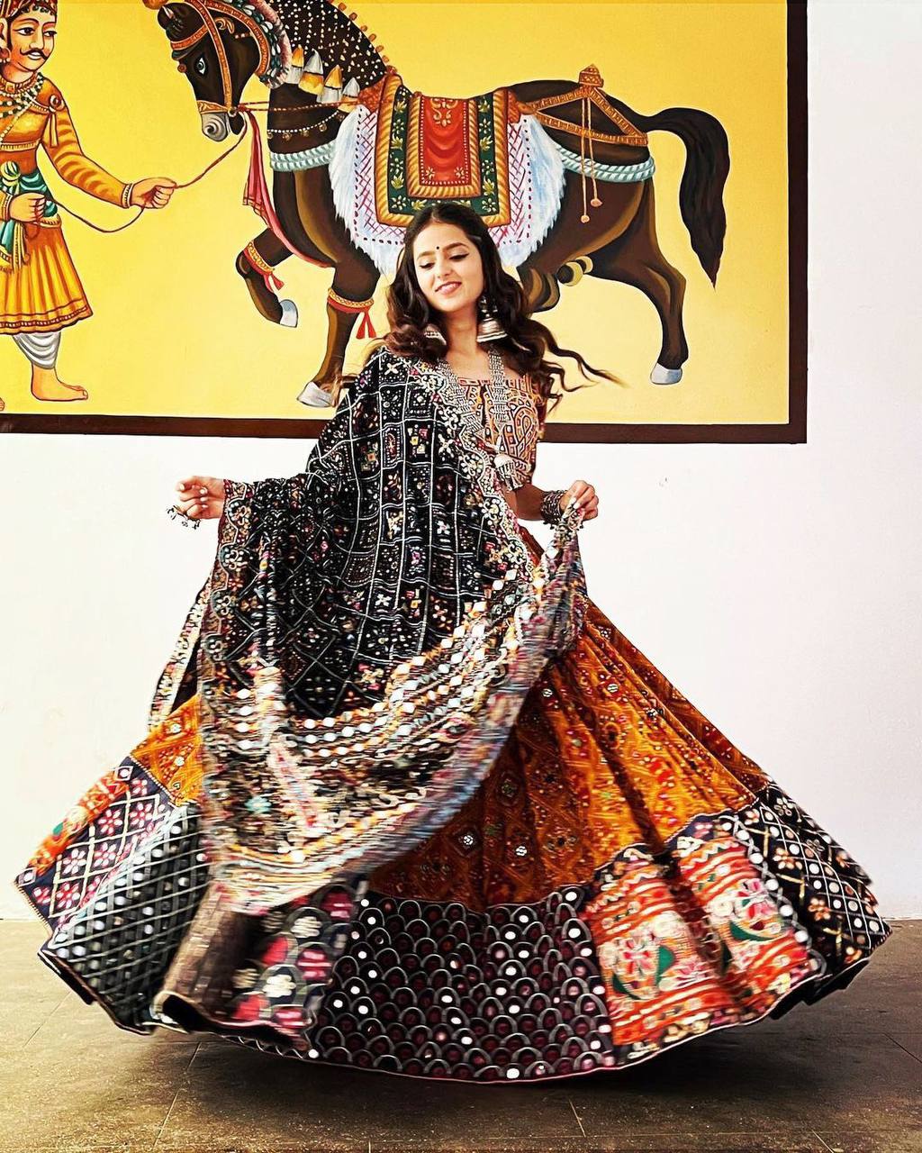 PRINTED LAHENGA CHOLI_LC749