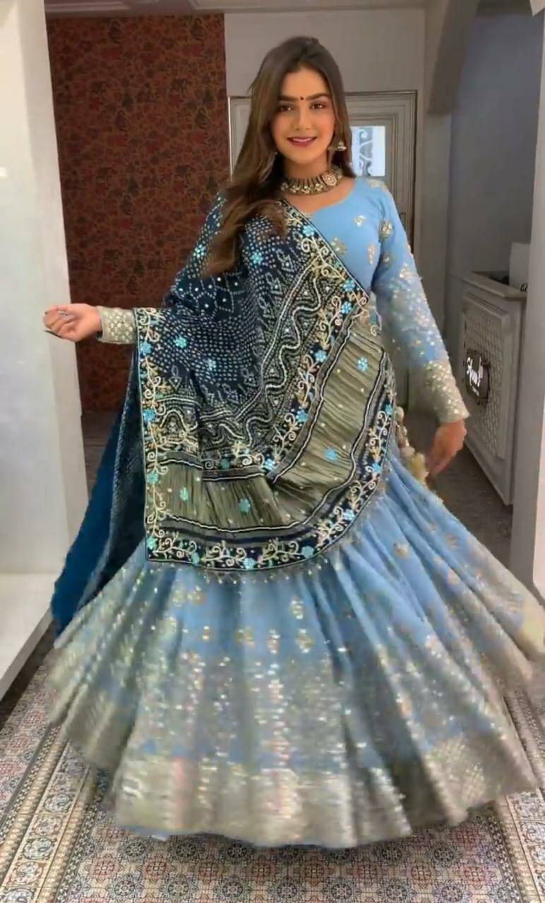 PRINTED LAHENGA CHOLI_LC716