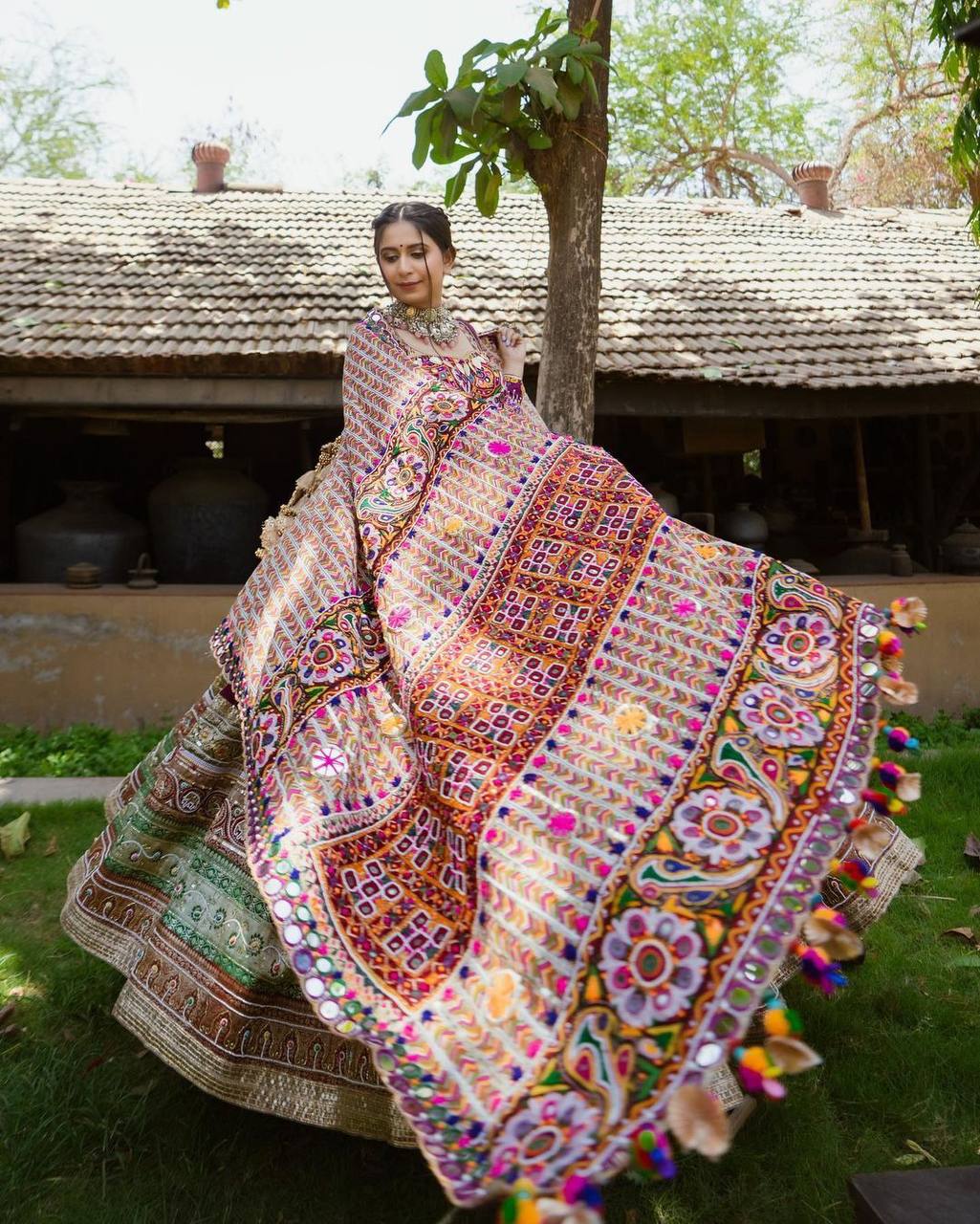 DESIGNER PRINTED LAHENGA CHOLI_LC736