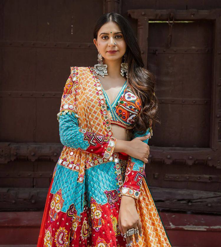 PRINTED LAHENGA CHOLI_LC722