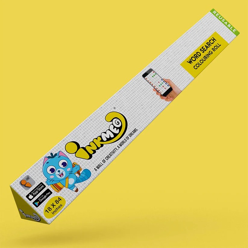 Word Search Reusable Colouring Roll