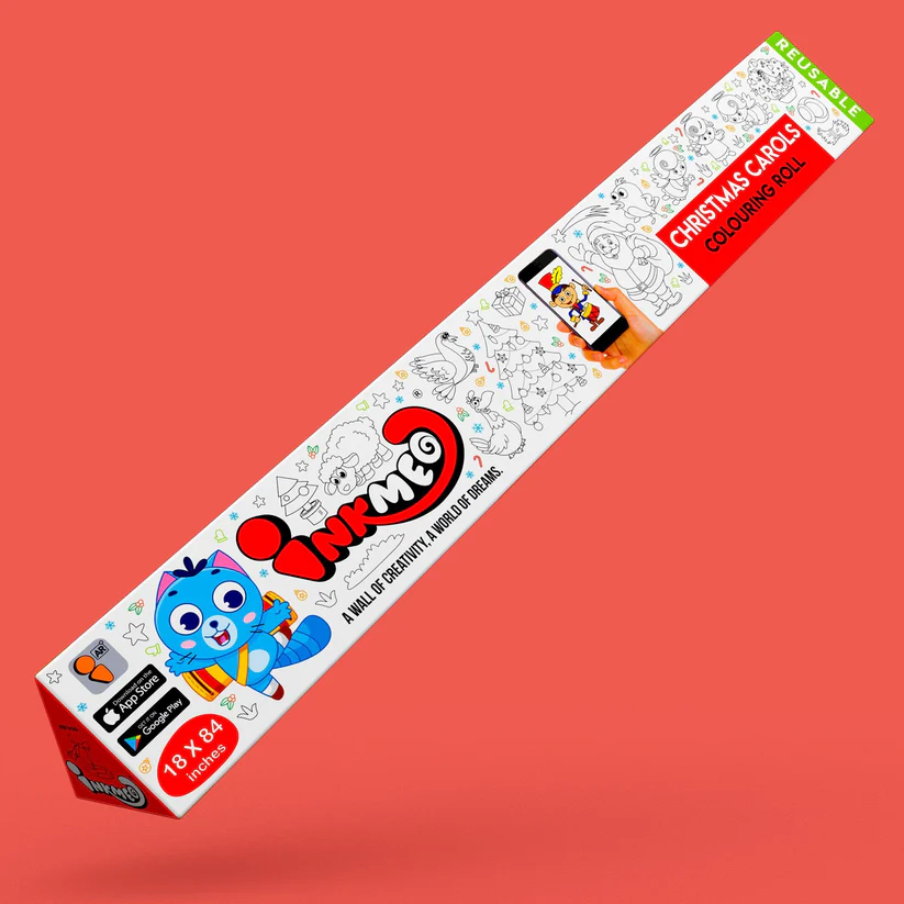 Christmas Carols Colouring Roll