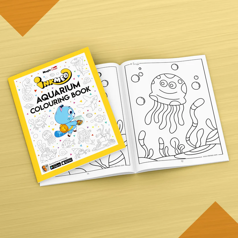 Aquarium Reusable Colouring Book