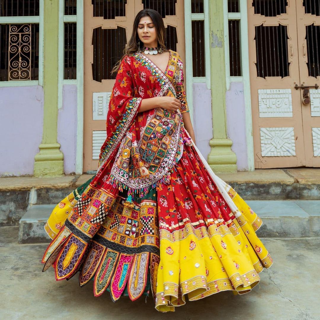Designer Printed Lehenga Choli Butter Silk Limited Edition- LC 492