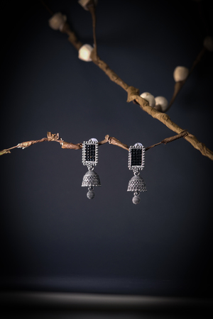 ?? Antique Silver Dome Earrings – Handcrafted Ethnic Jewelry for Every Occasion