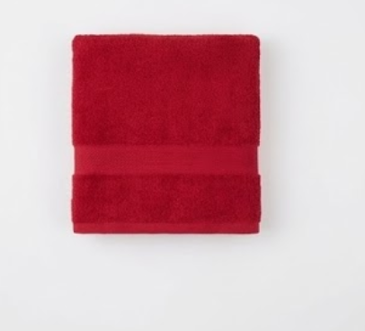 Bamboo Premium Fiber Hand Towel Red Color