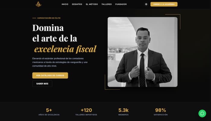 Captura de pantalla del proyecto Colegio de Contadores Valle Dorado