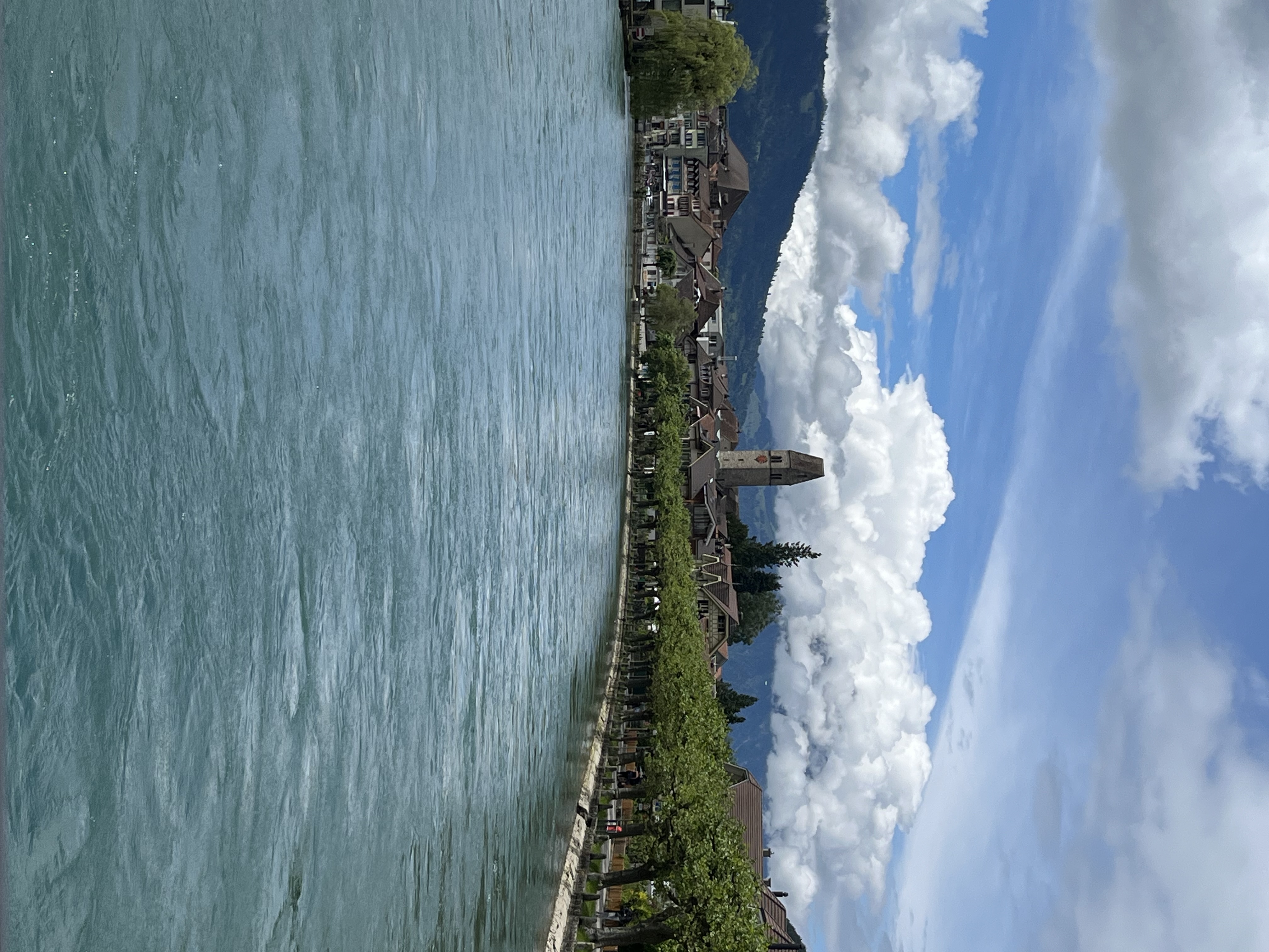 The river running through Interlaken