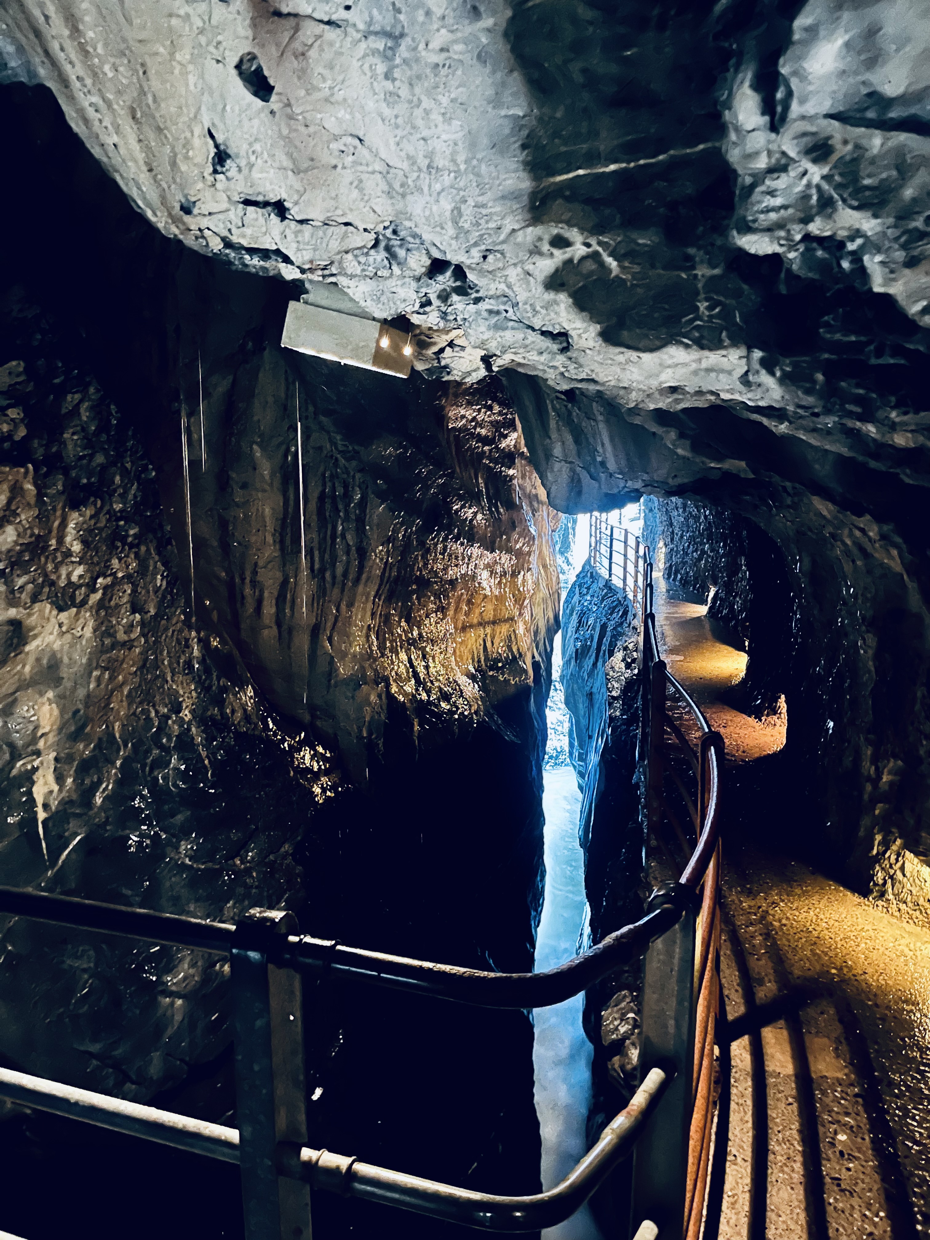 Inside a mountain in Lauterbrunnen