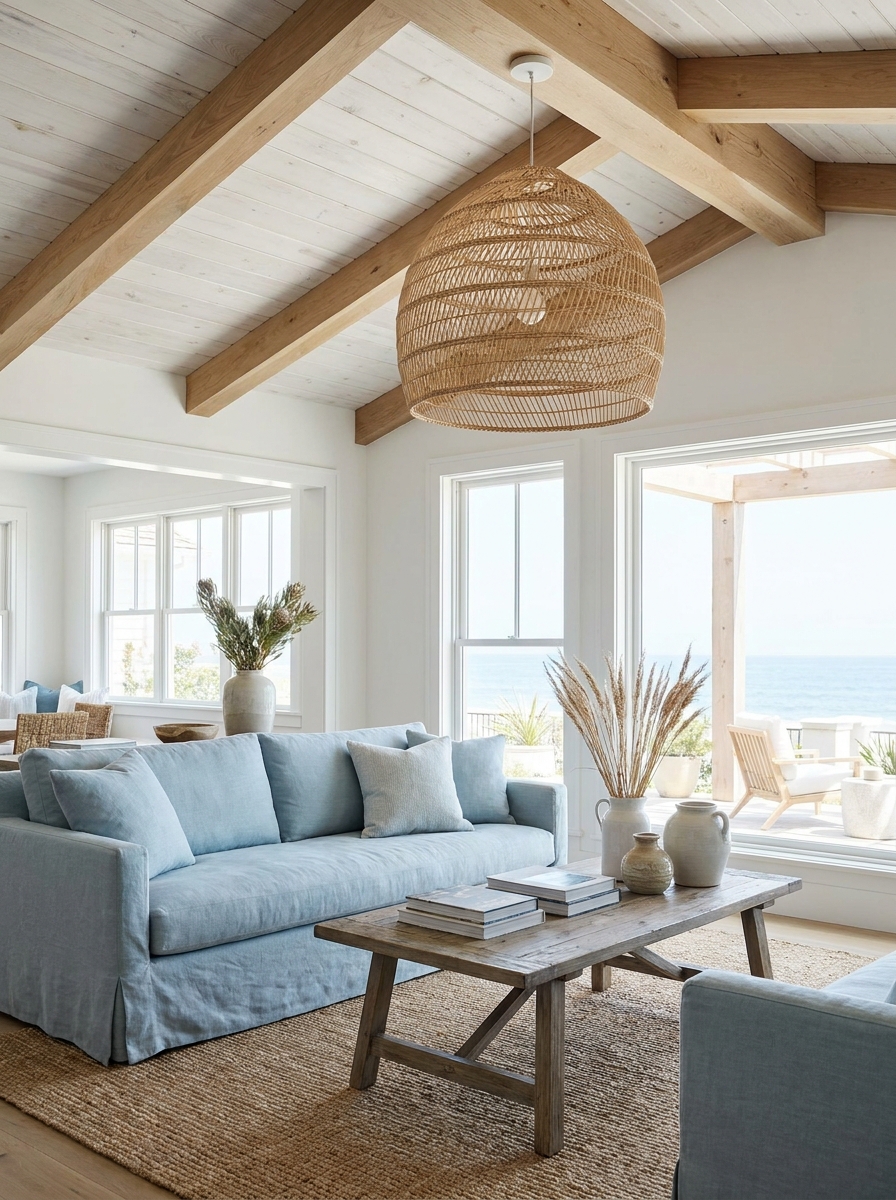 ### Shiplap Ceilings for a Coastal Vibe