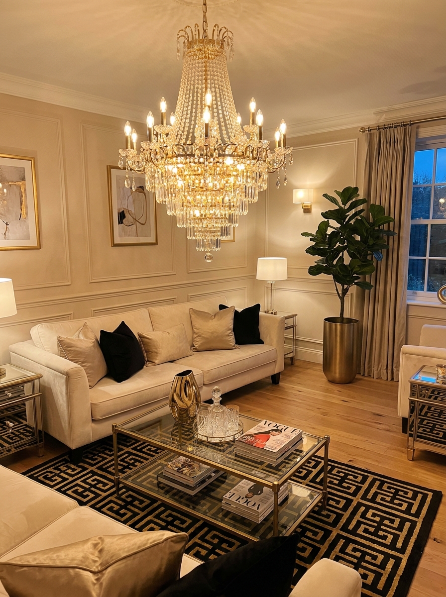 Crystal Chandelier Drama You Can Actually Afford