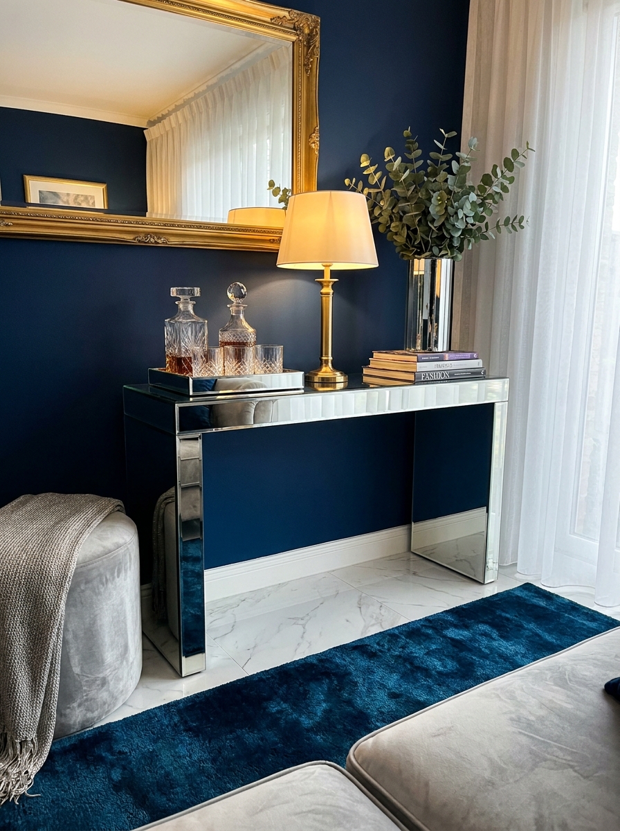 Mirrored Furniture That Multiplies Glamour
