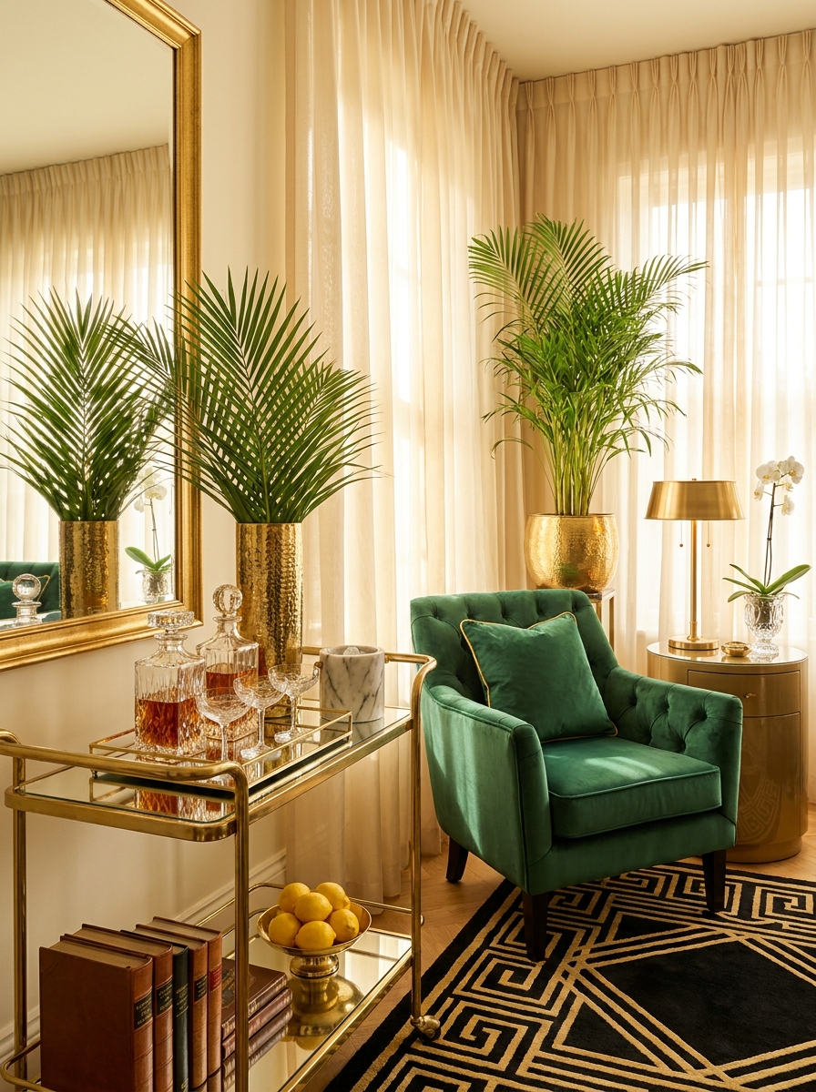 Bar Cart Glamour That Would Make Rita Hayworth Jealous