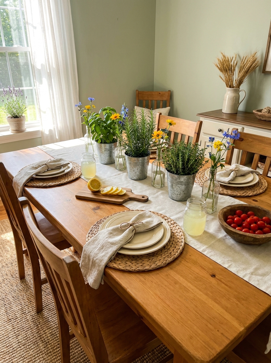 Fresh Herb Centerpieces That Double as Dinner Ingredients