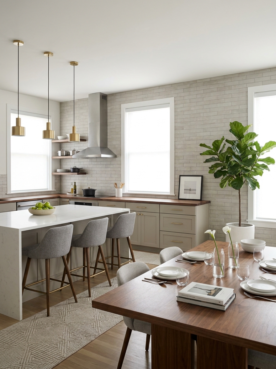 The Consistent Backsplash That Travels Beyond the Kitchen