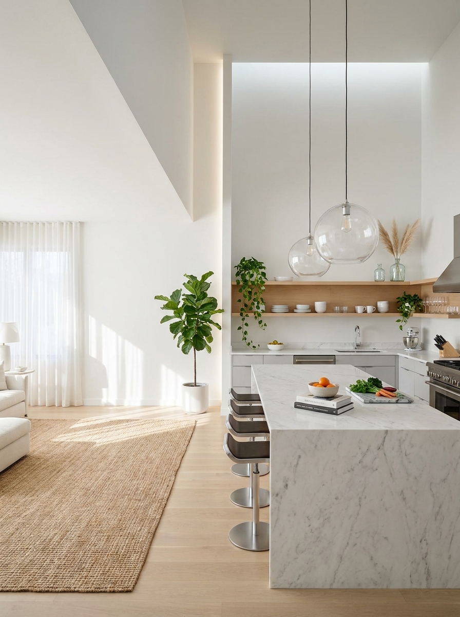 The Stepped Ceiling Height That Creates Drama Without Walls