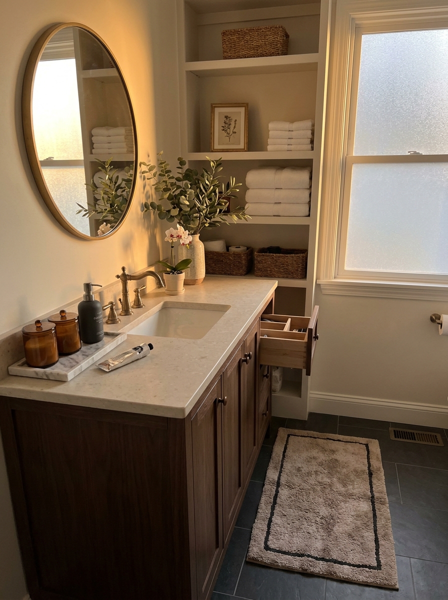 Hide the Visual Clutter With Matching Storage Pieces