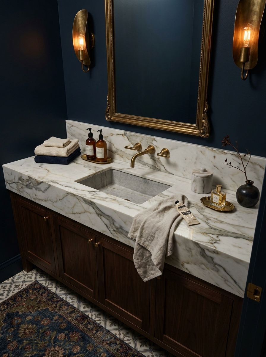 Use a Stone Sink or Countertop as the Star